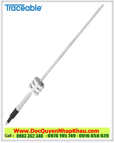 Phụ kiện đầu dò que thăm nhiệt  –200.00 đến 500.000°C thay cho Nhiệt kế 6412, 6422 Replacement Platinum RTD stainless-steel Probe 